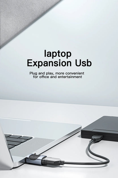 Essager USB 3.0 to Type-C OTG Adapteri - USB-A Muunnin MacBook & Laptop