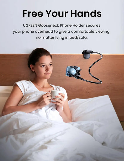 Universaali Puhelimen Pidike - Säädettävä Lazy Stand Livestreamiin & Selfiehin