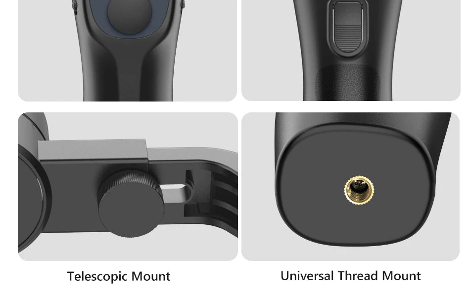 F8 3-akselinen Gimbal-puhelinpidike - Tärinänvaimennus Videokuvaukseen iPhone & Android