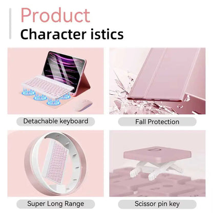 iPad Taustavalaistu Näppäimistökuori – Suojakotelo Pro, Air ja 10.2" malleille