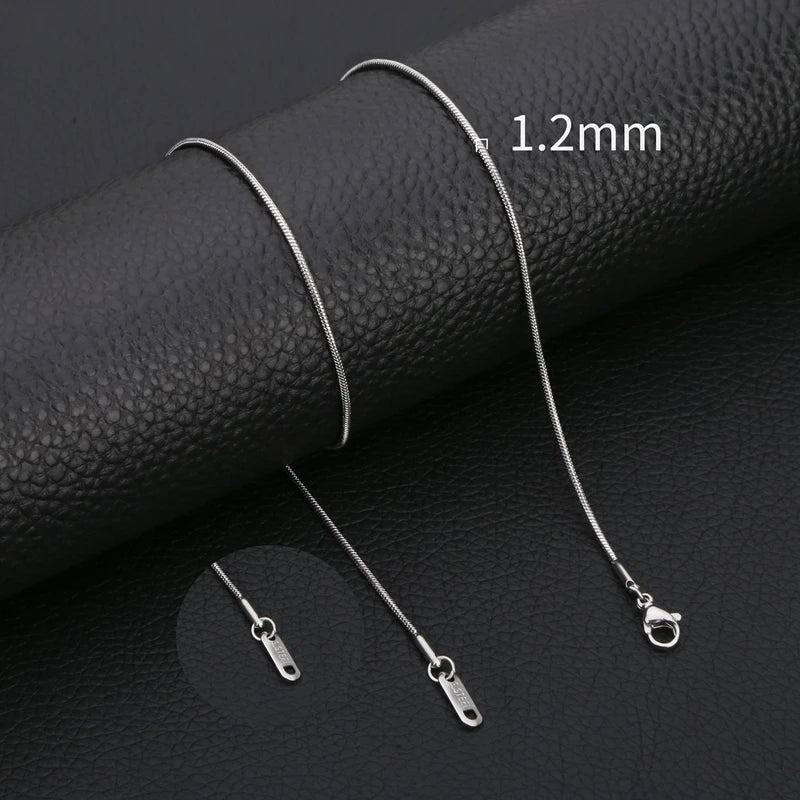 HIYEE Snake Chain Necklace for Pendants