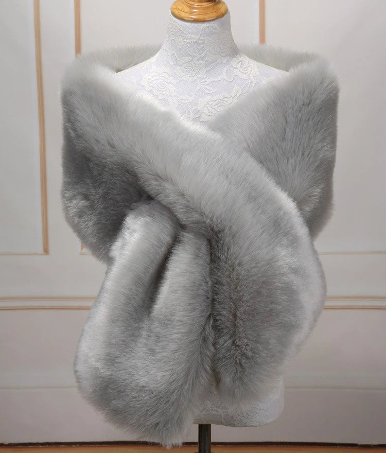 Women's luxury fur scarf