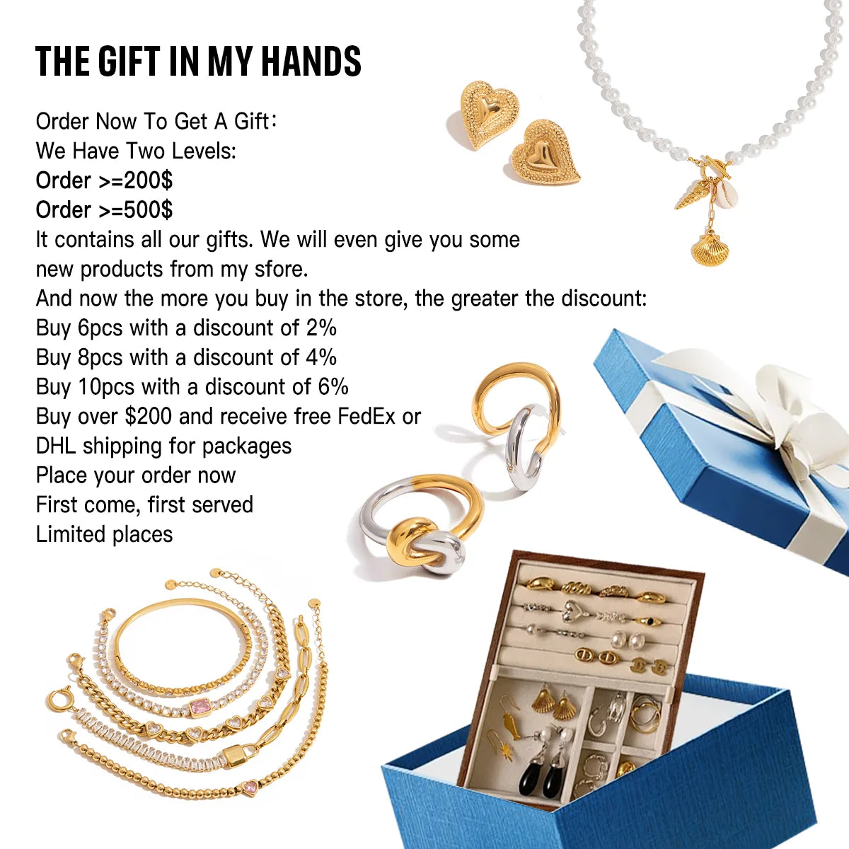 18K kullattu sydänsolki kaulakoru naisille