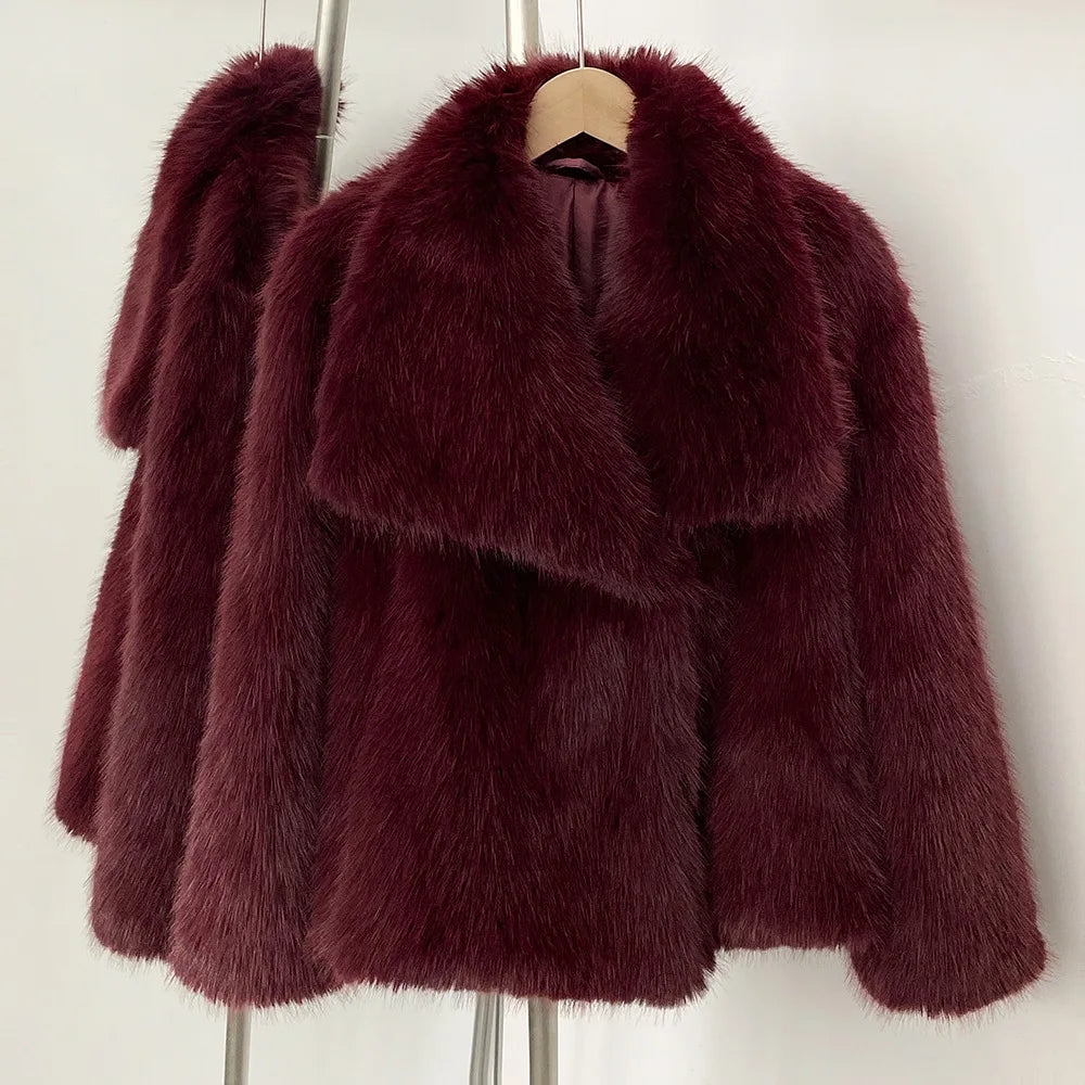 Tuularose naisten turkistakki, lyhyt bomber-malli, lämmin talvitakki