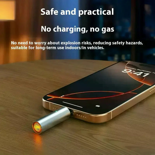 Mini USB-C sytytin, ultra kompakti, ei avotulta