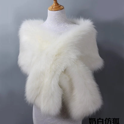 Women's luxury fur scarf