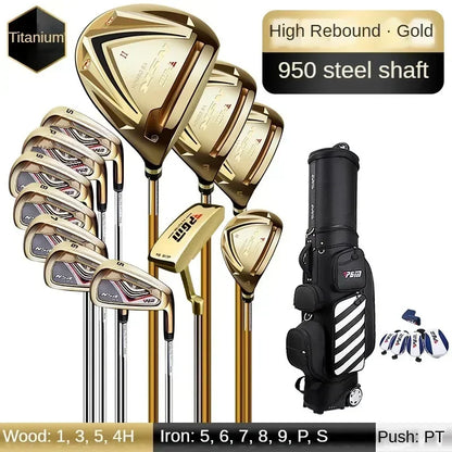 PGM MTG017 golf club set for men, adjustable angle in clubs, titanium alloy