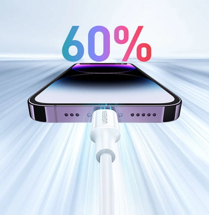 UGREEN MFi 20W USB-C Lightning-kaapeli – PD Pikalataus iPhone 14/13/12 Pro Max & iPad – 1M