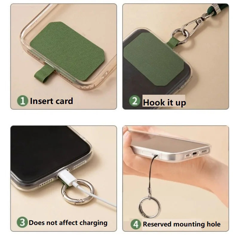 Crossbody Kaulanauha Puhelimelle - Säädettävä Hihna Harmaa