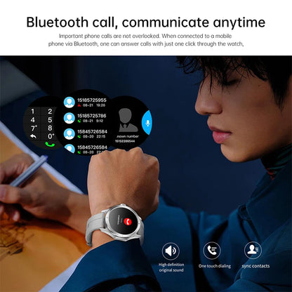 S4 Ultra GPS Älykello - AMOLED-Näyttö, Ulkoiluominaisuudet, NFC, Kompassi, Sykemittari, IP68 Vedenkestävä, Bluetooth-Puhelut - Punainen