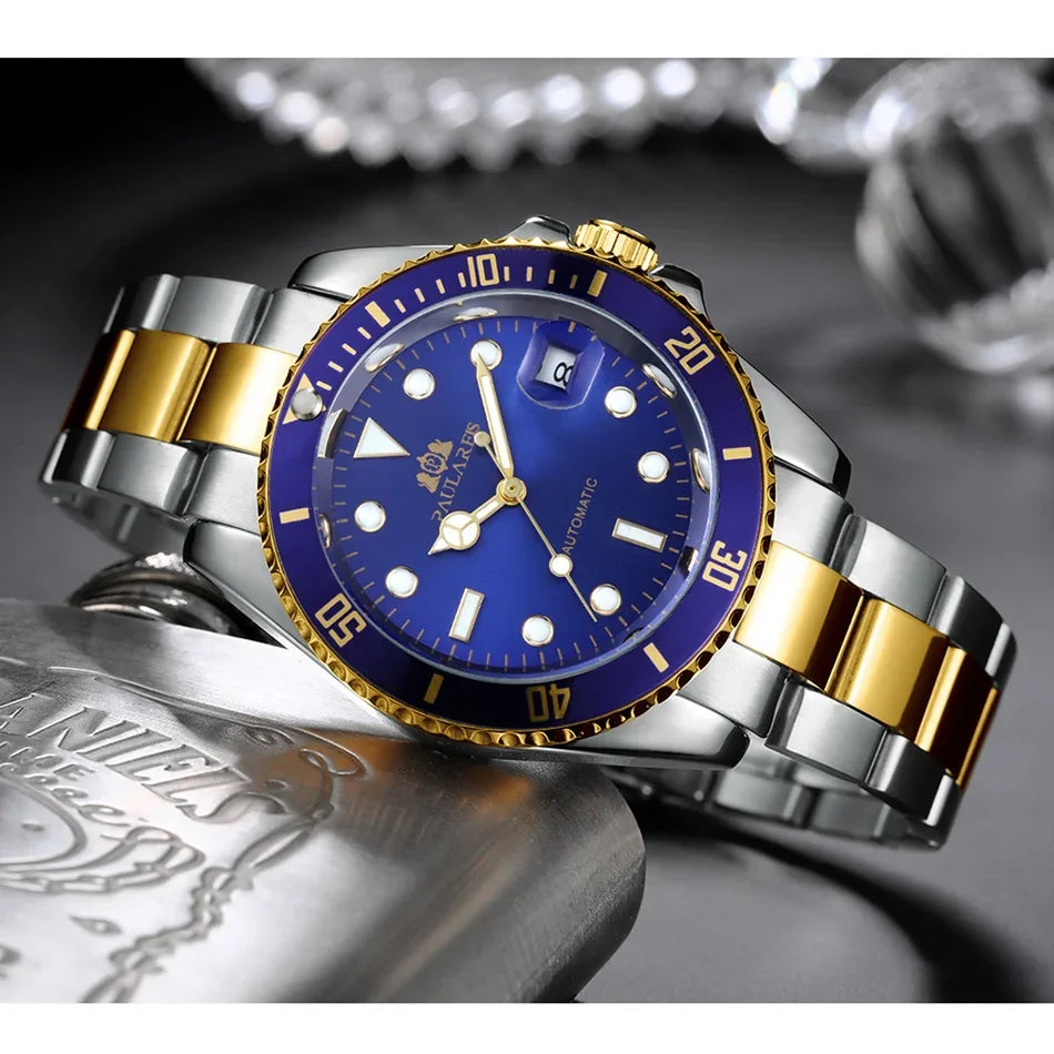 Men's automatic watch, mechanical movement, Swiss