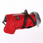 Dog winter jacket with harness, very warm jacket for small and medium-sized dogs