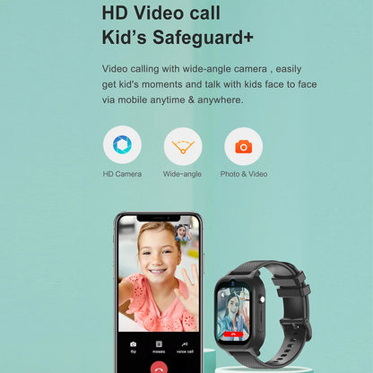 Kids Smartwatch 4G GPS, Video Calls, Wifi Location, SOS Emergency Button