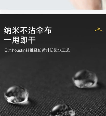 Kannettava Täysautomaattinen Sateenvarjo Rengassolkella - Pikalukkosäilytys, UV-Suojaus - Sininen