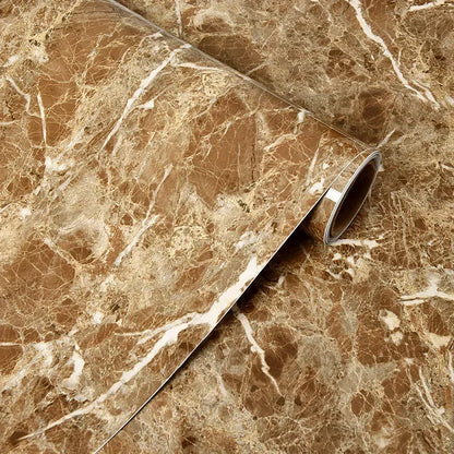 Marble patterned self-adhesive wallpaper, available in many different variations