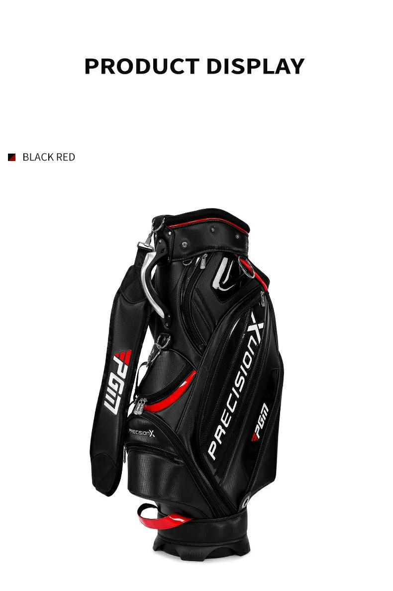 PGM QB034 golf bag, premium, leather bag, for 14 clubs
