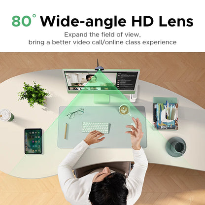 UGREEN 2K Webkamera Mikrofonilla - Full HD USB Kamera Streamaukseen