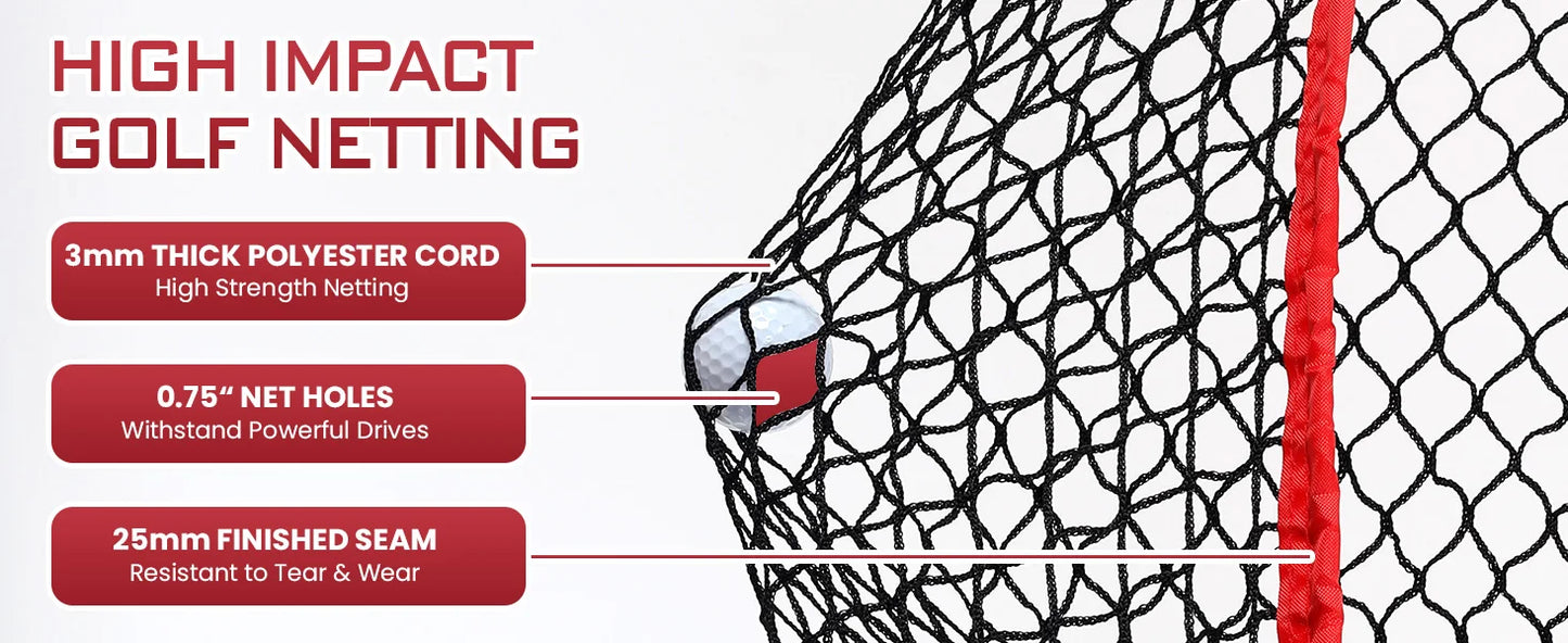 Golf practice net, large 3x3 meter size