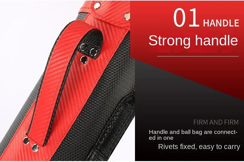 PGM QIAB008 golf bag, lightweight rack bag for 9 clubs, for men and women