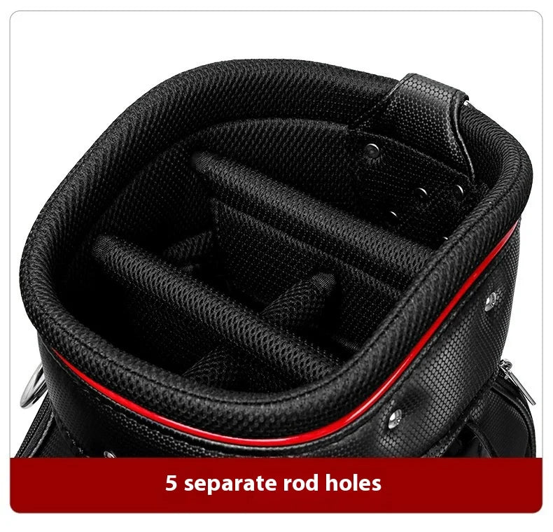 PGM QB034 golf bag, premium, leather bag, for 14 clubs