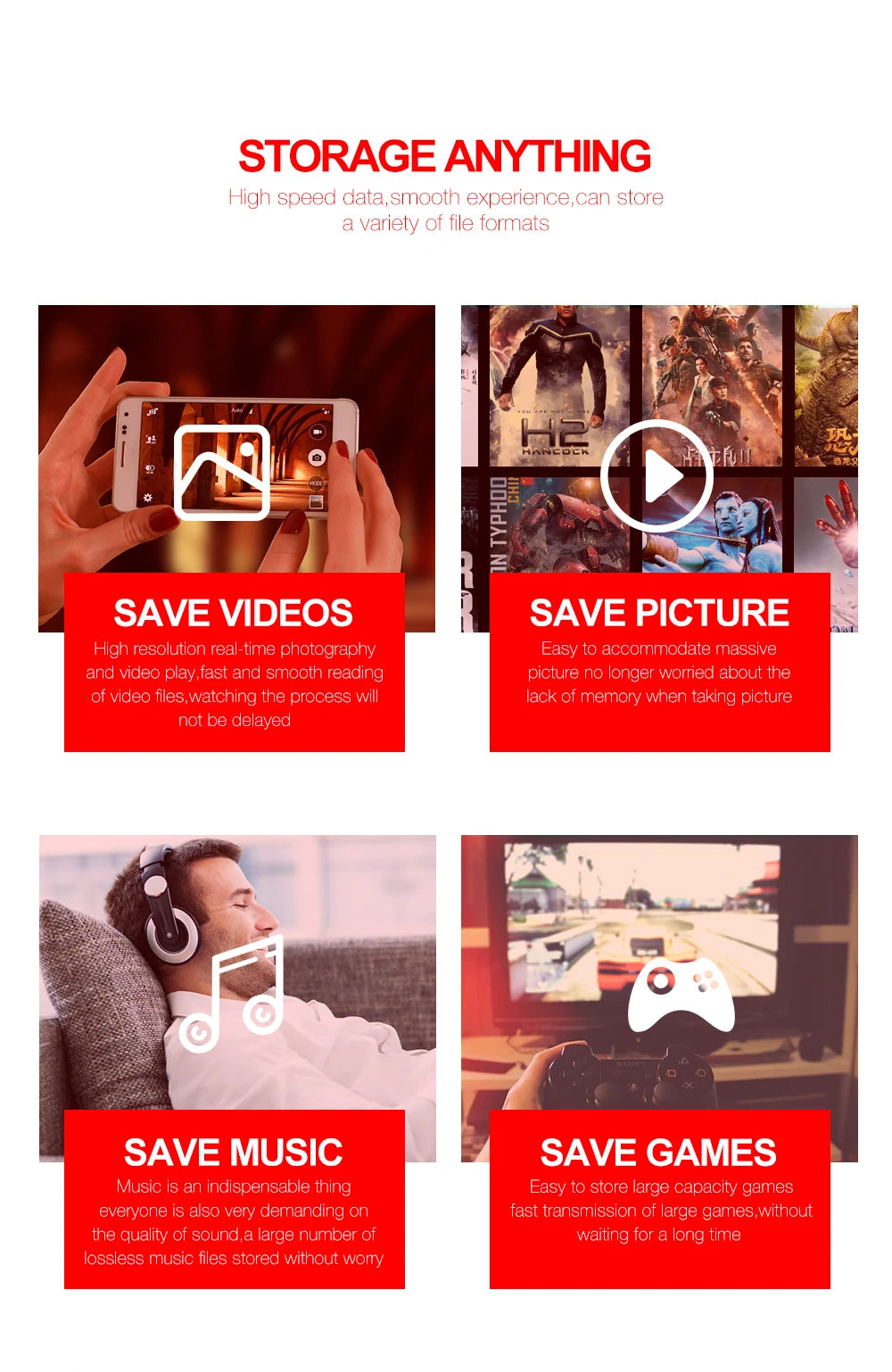 SanDisk MicroSD-muistikortti, 256GB/128GB/64GB/32GB, Class 10, UHS-1