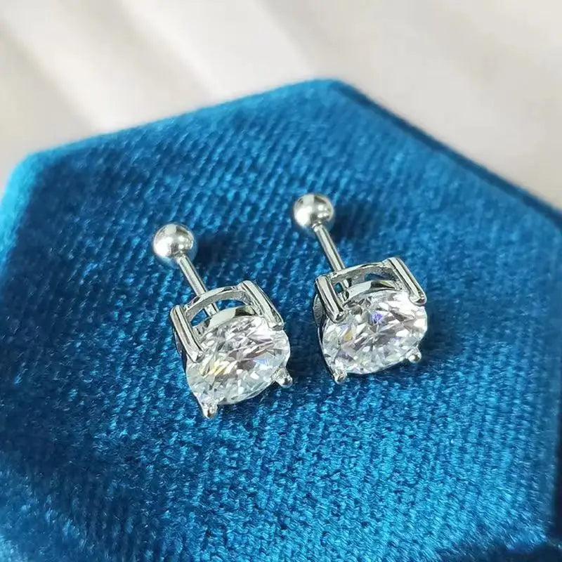 COSFIX Moissanite nappikorvakorut naisille