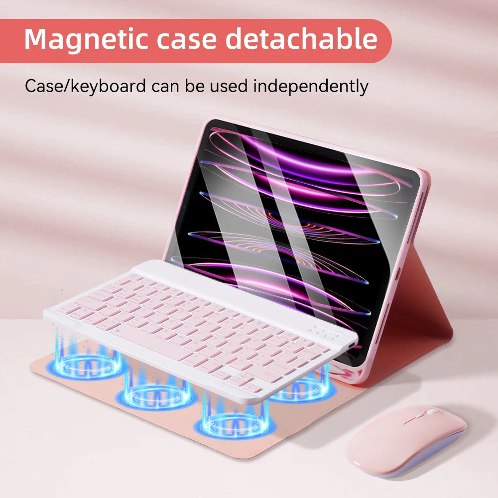 iPad Taustavalaistu Näppäimistökuori – Suojakotelo Pro, Air ja 10.2" malleille