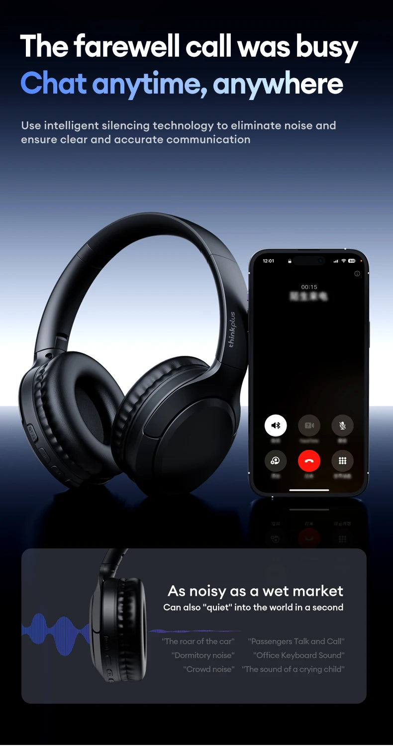 Lenovo TH53 TWS Bluetooth 5.4 -nappikuulokkeet – HiFi-ääni ja ergonominen muotoilu