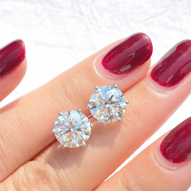 COSFIX Moissanite nappikorvakorut naisille