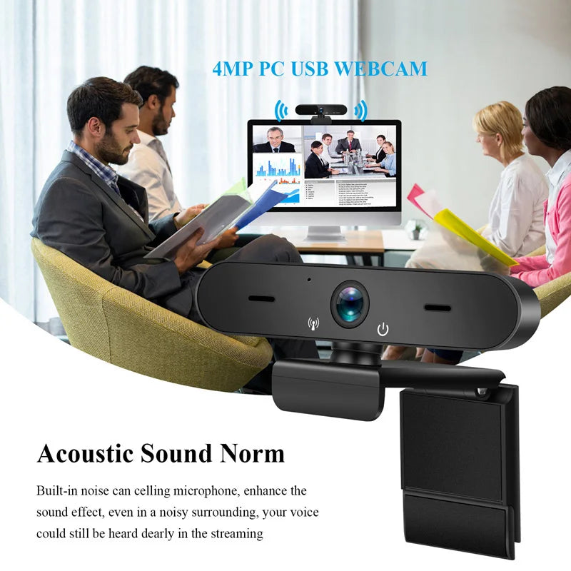 Xiaomi 4K webcam, 4K ultra HD, autofocus, with microphone