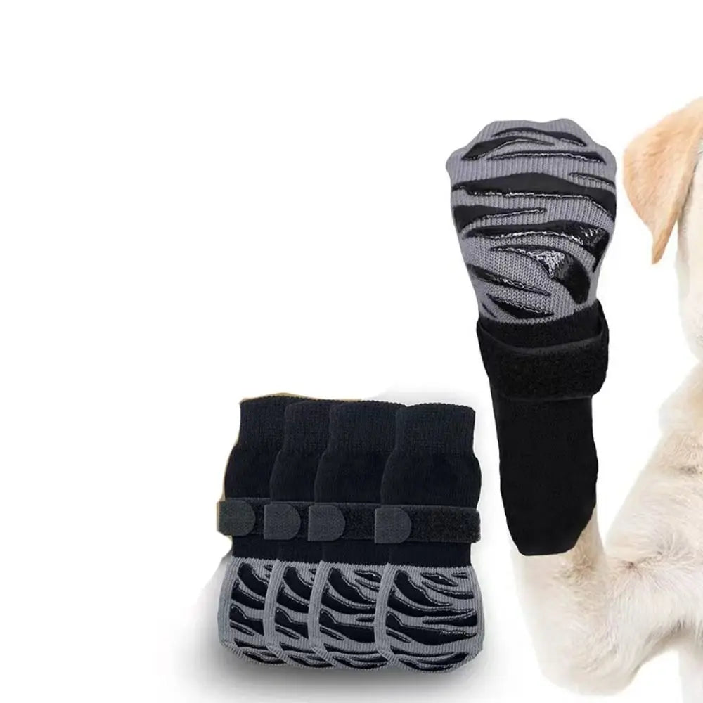 Dog cotton non-slip socks 4pcs