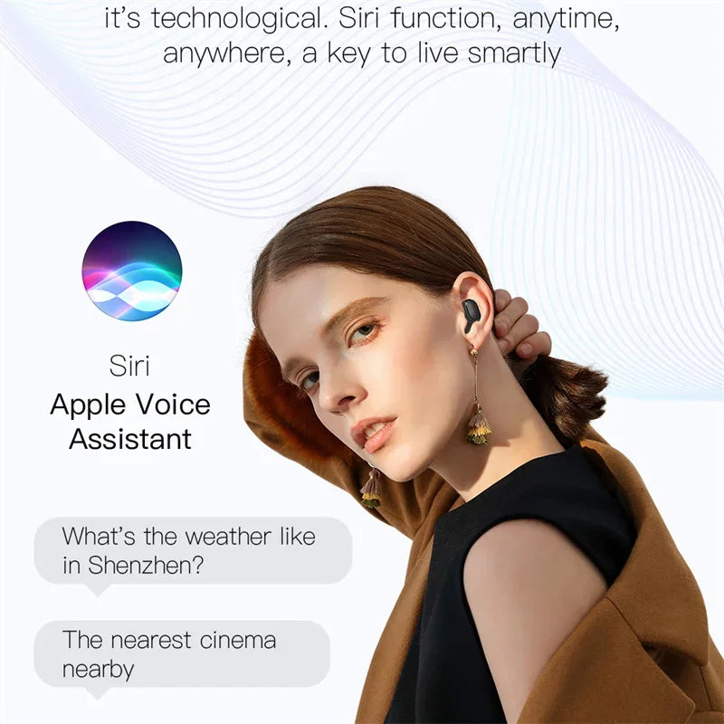 TWS E6S Langattomat Bluetooth-kuulokkeet – LED-näyttö, Melunvaimennus, Mikrofoni – Pinkki