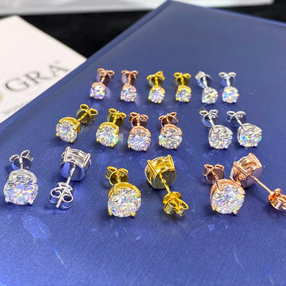 COSFIX Moissanite nappikorvakorut naisille