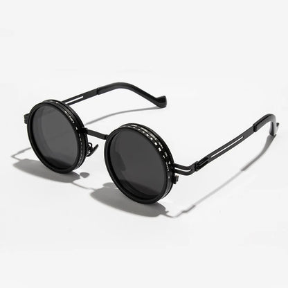 ND9 Polarized Sunglasses, Stepless Filter, Rotating Lens, Retro Style