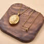 Nostalgic Photo Locket Necklace for Women
