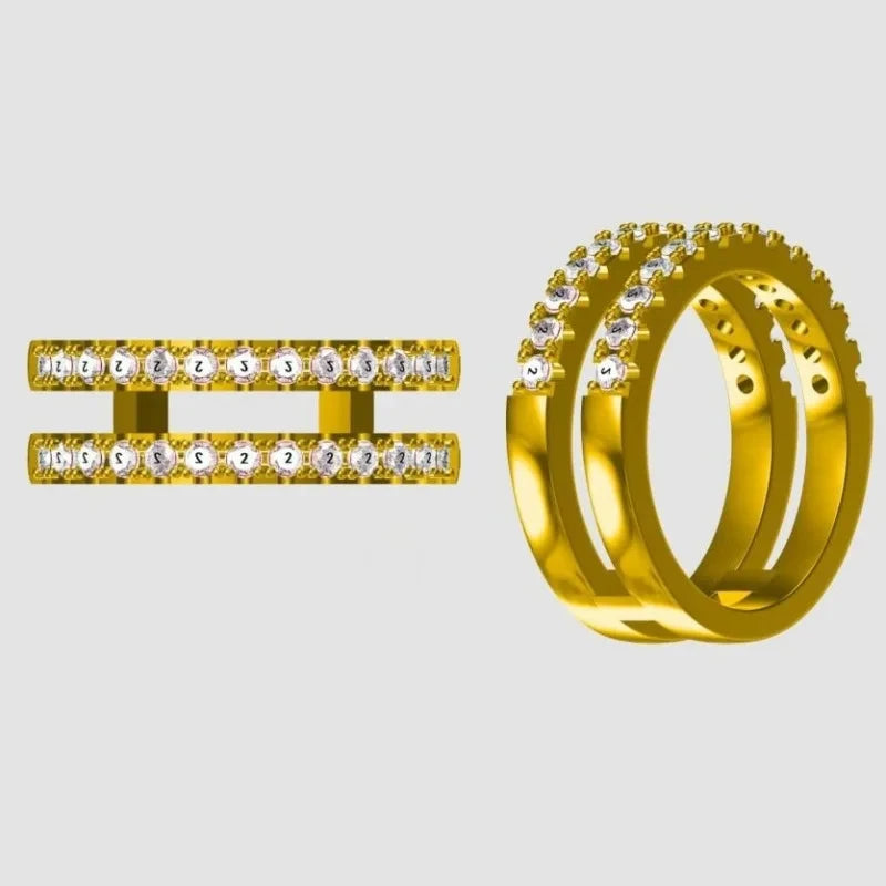 COSFIX Moissanite nappikorvakorut naisille