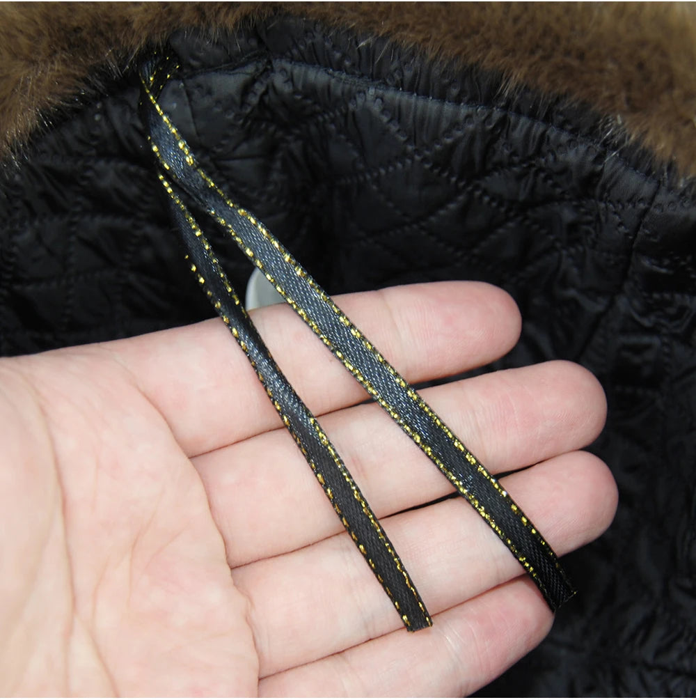 Women's luxury mink fur hat, available in different variations