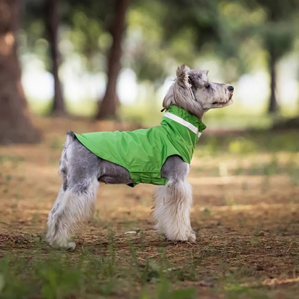 Adjustable dog raincoat, all sizes