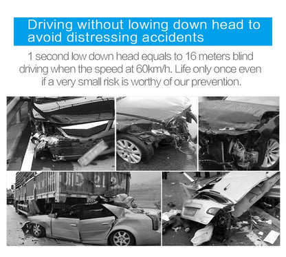 A8 5.5" OBD2 HUD Tulosnäyttö – LED-tuulilasiprojektori Nopeus, RPM ja Lämpötila