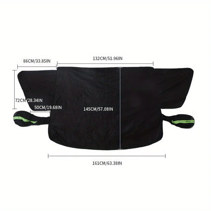 Premium Auton Lumipeite 2024 – Paksuunnettu Tuulilasin Suoja Pakkaselle & Lumelle – Talvisuoja