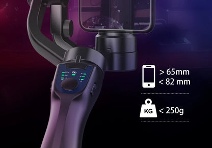 F8 3-akselinen Gimbal-puhelinpidike - Tärinänvaimennus Videokuvaukseen iPhone & Android