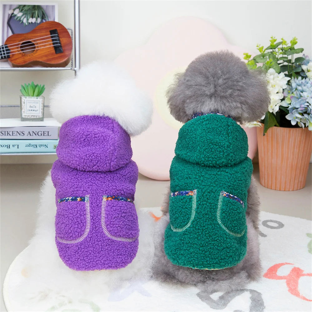 Dog winter coat, thick and warm material, for small and medium-sized dogs