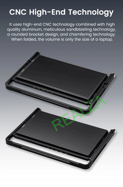 Triple-screen portable monitor, 15.6" Full HD IPS displays