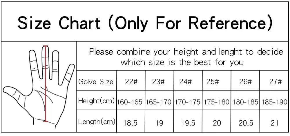 Golf glove for men, soft sheepskin, for left or right hand