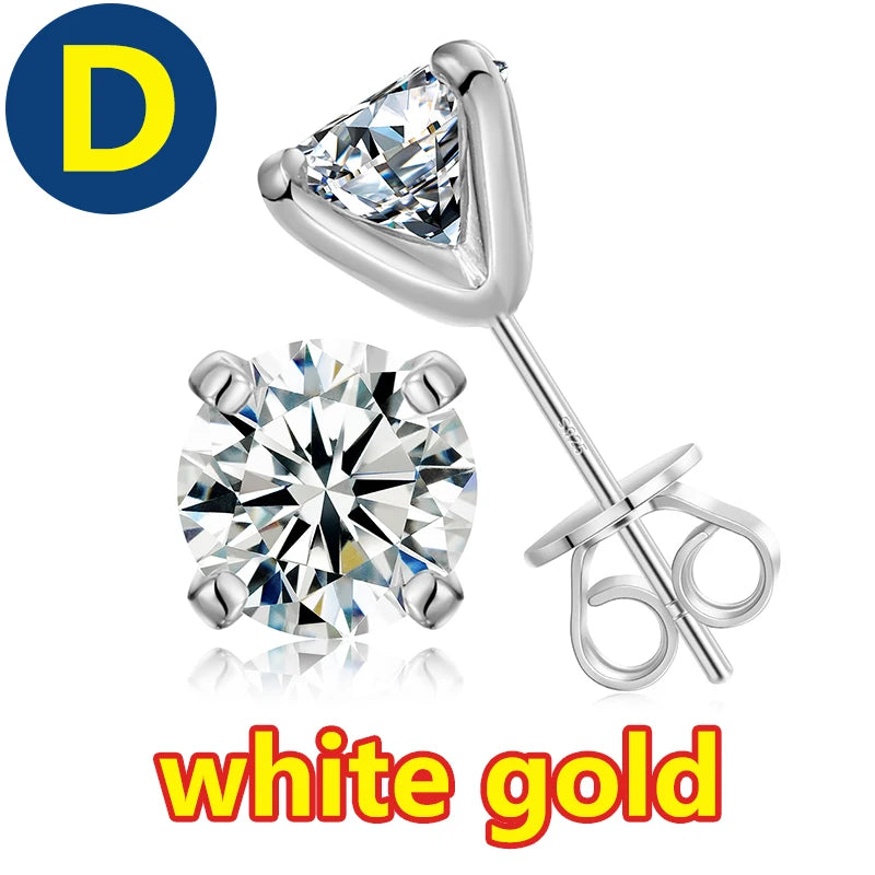 COSFIX Moissanite nappikorvakorut naisille