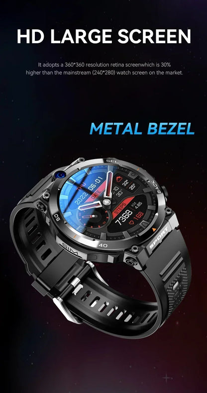 H10 4G LTE Smartwatch for Men, High-Tech, Dual Camera and Video Calls
