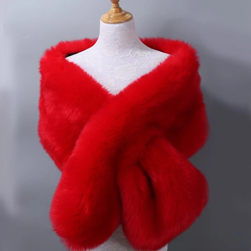 Women's luxury fur scarf