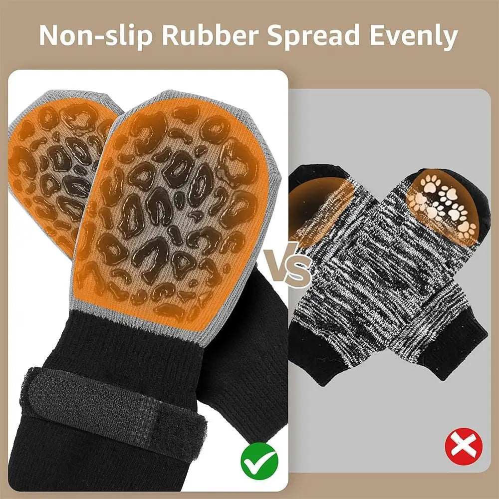 Dog anti-slip socks 4pcs for indoor use