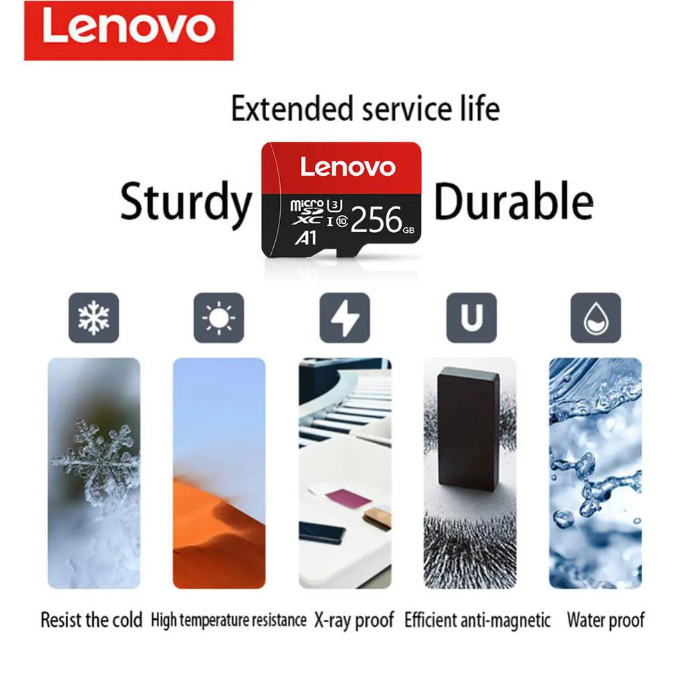 Lenovo MicroSD-muistikortti, 1TB/512GB/256GB/128GB/64GB