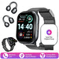 2-in-1 Smartwatch with wireless headphones, calls, health modes, sports modes, New 2025